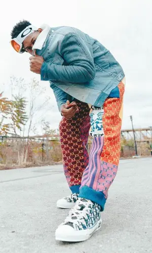 JuJu wearing Kith t-shirt
