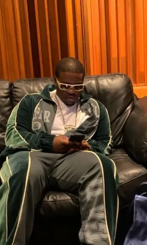 ASAP Ferg wearing Telfar jacket