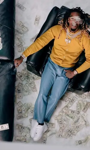 Offset wearing King & Tuckfield shirt