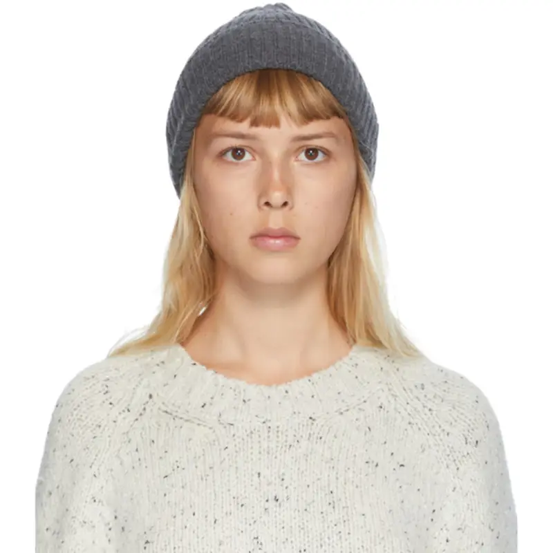 Maison Margiela Maison Margiela Grey Gauge Beanie In 859 Mgrey $265