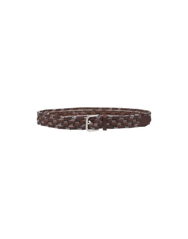 Maison Margiela Regular Belt In Dark Brown $289