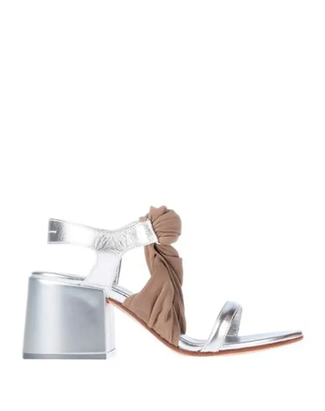 Maison Margiela Sandals In Silver $420
