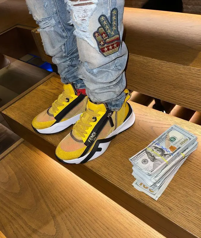 Jackboy outfit in Fendi and Amiri, 2021