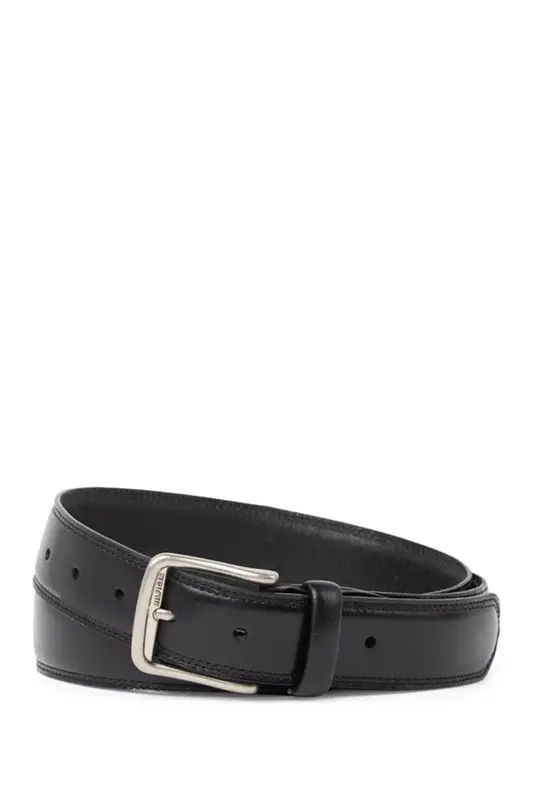 Tommy Hilfiger 35mm Leather Belt In Black $48