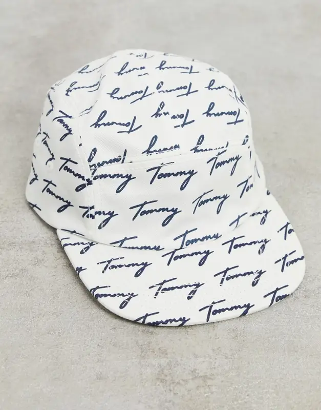 Tommy Hilfiger Yorker Skater Baseball Cap In White $24