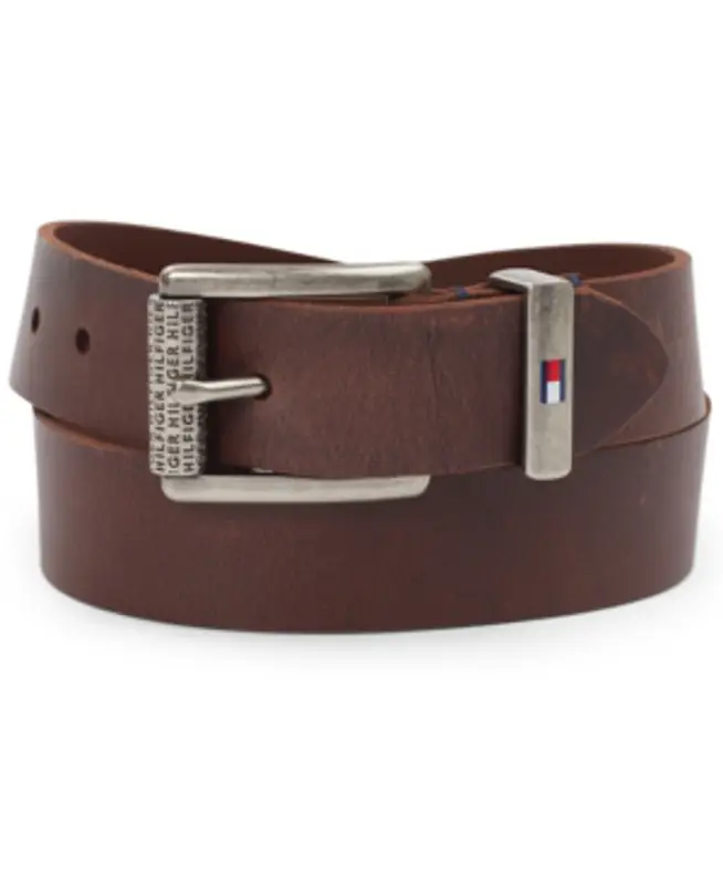 Tommy Hilfiger Men's Leather Belt In Brown $52