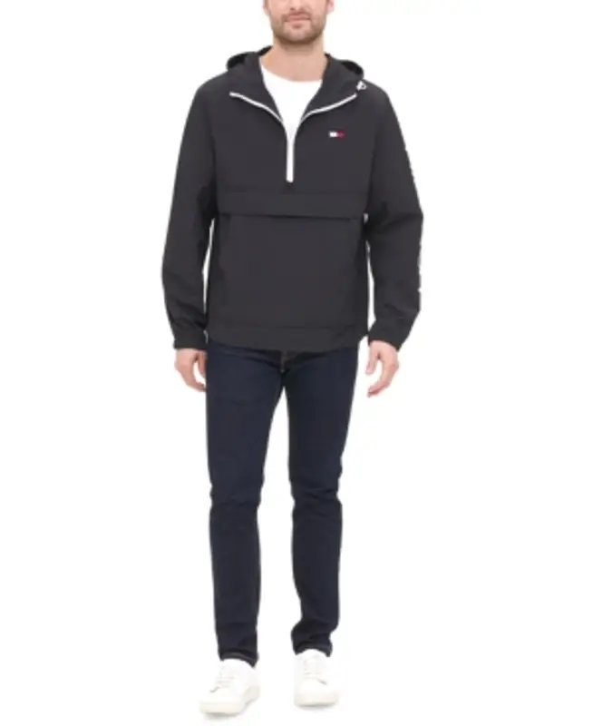 tommy hilfiger half zip jacket