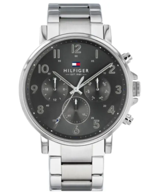 Tommy Hilfiger Men's Stainless Steel Bracelet Watch 44mm In Silver $145