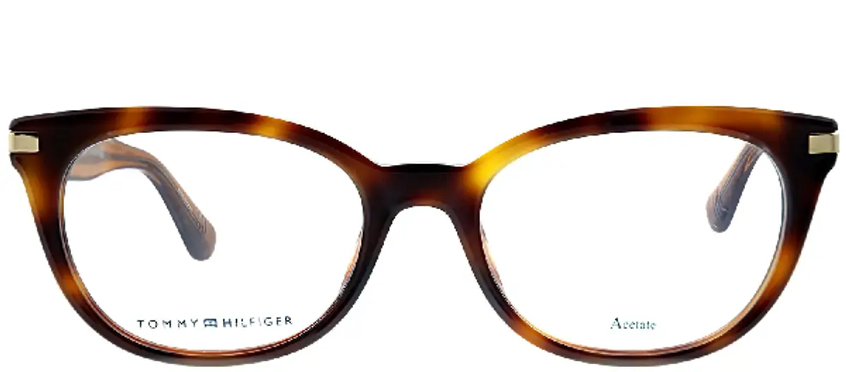 Tommy Hilfiger Th 1519 Cat-eye Eyeglasses In Tortoise,havana $112