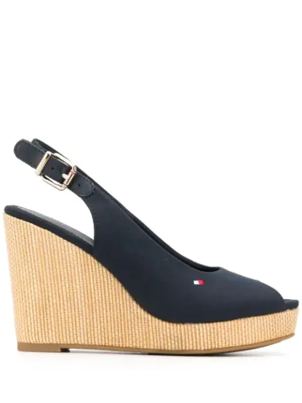 Tommy Hilfiger Elena Sling Back Sandals In Blue $116