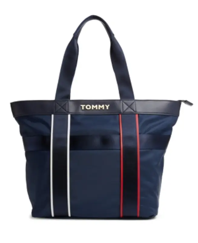 Tommy Hilfiger Grace Tote In Tommy Navy $138