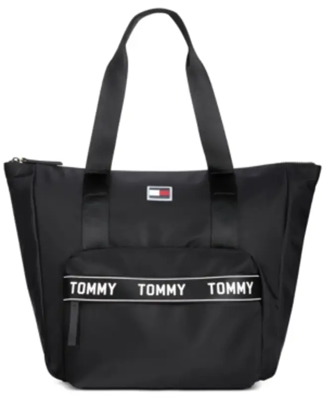 Tommy Hilfiger Allie Tote In Black $138
