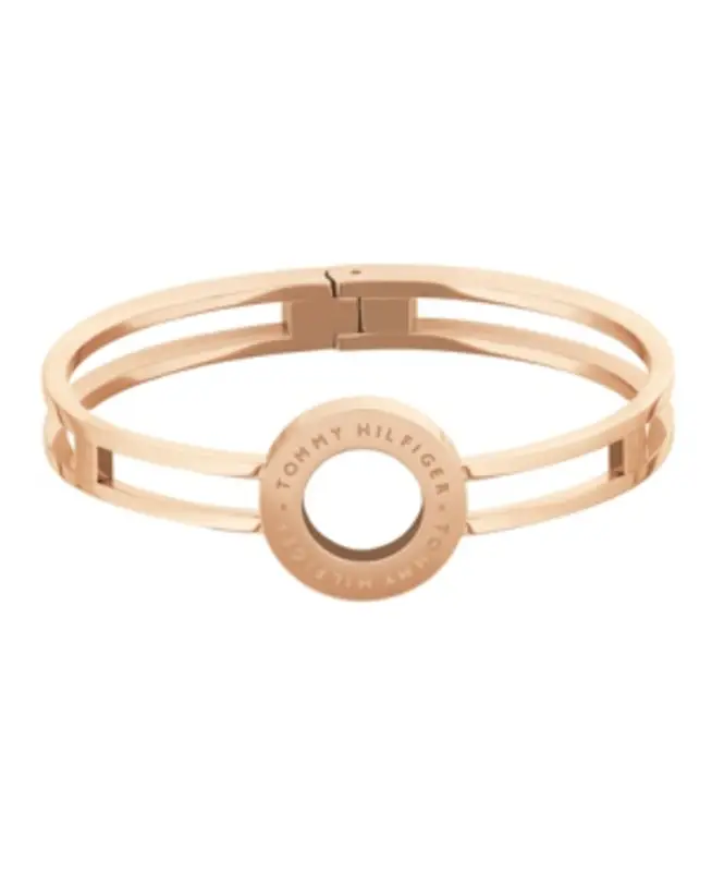 Tommy Hilfiger Women's Carnation Gold-tone Bangle $95