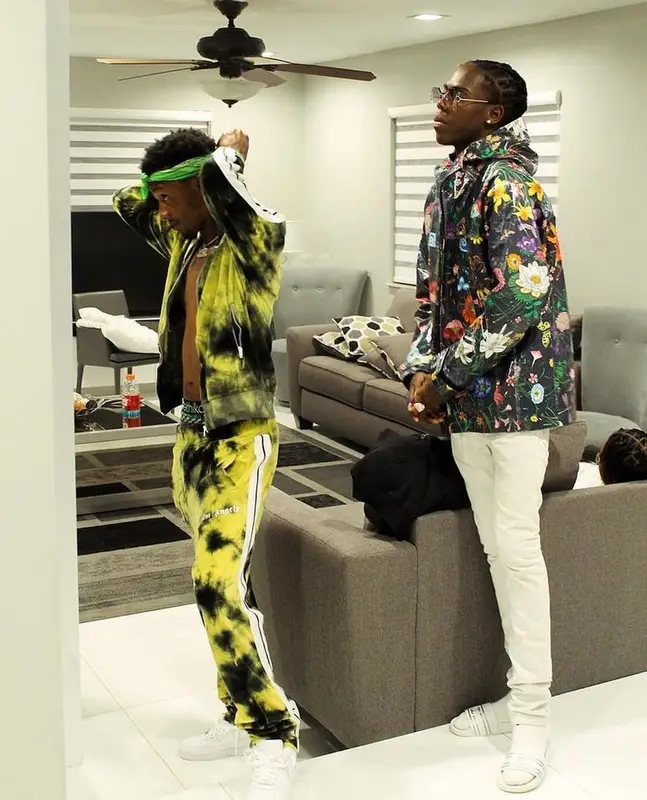Yung Bans outfit in Gucci, Cartier, and Chanel, 2021