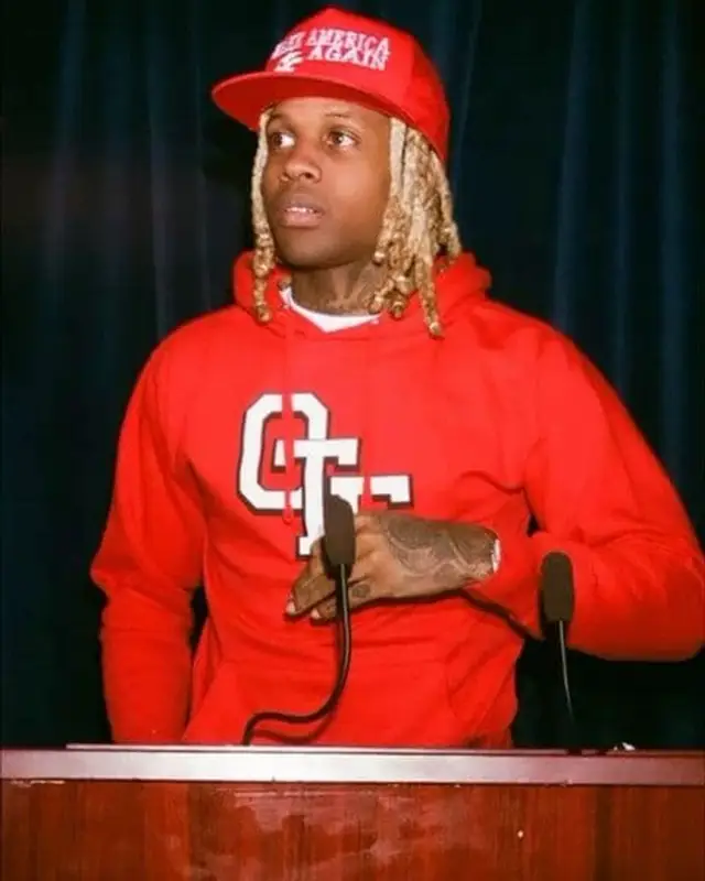 Lil Durk outfit in OTF, 2021