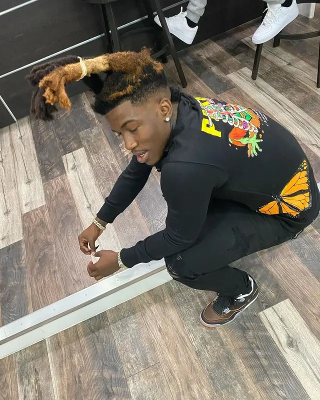 Hot Boii outfit in Giovanni La Venganza, Jordan, and Gucci, 2021