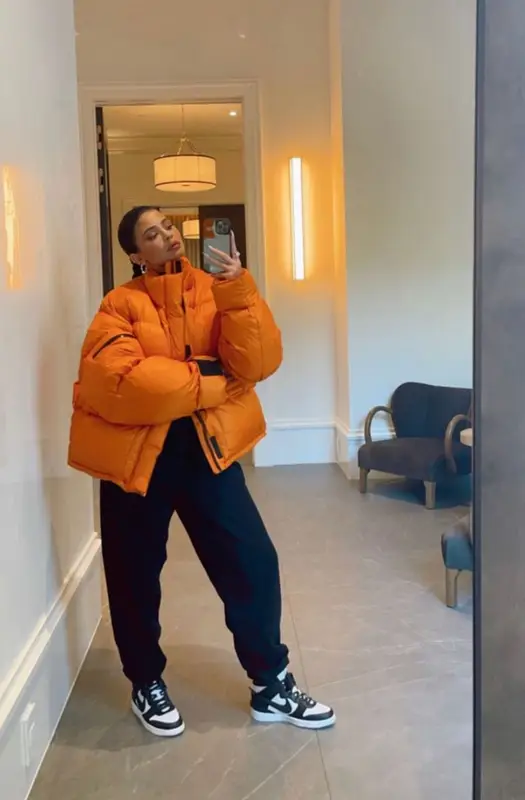 Kylie Jenner outfit in Entire Studios, Nike, and Ambush, 2021