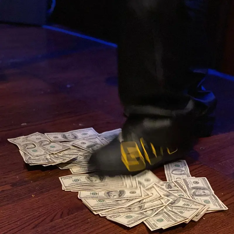 Takeoff outfit in Heron Preston, Nike, and Vintage, 2021