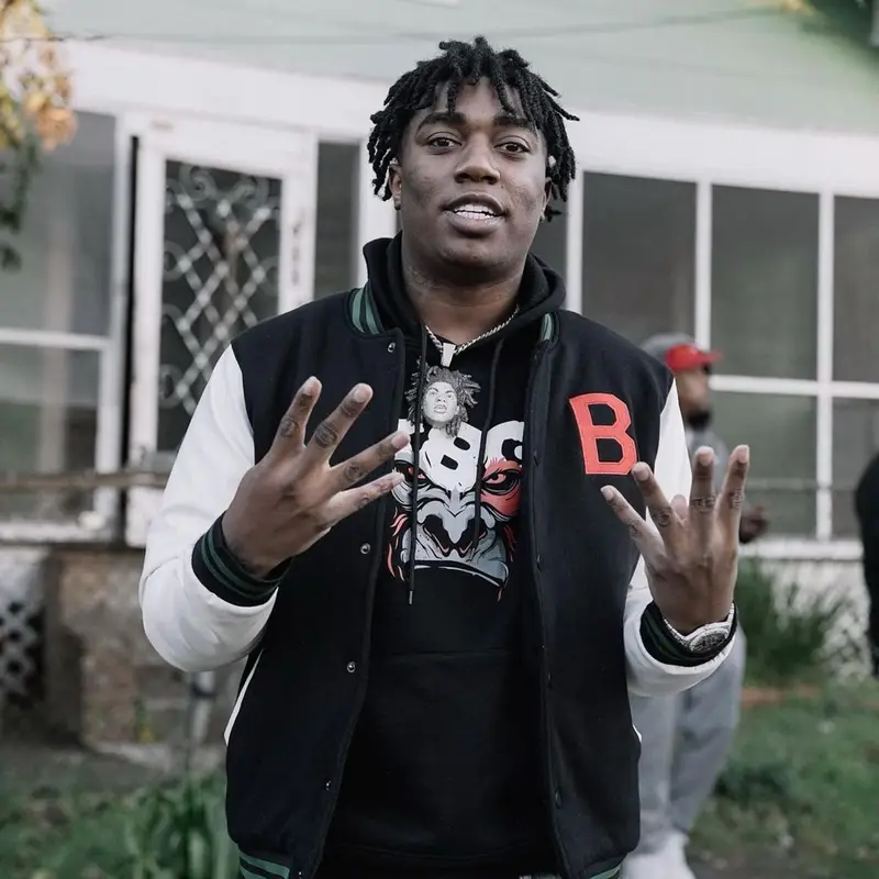 Fredo Bang outfit in Bang Biz Clothing, Amiri, and Jordan, 2021