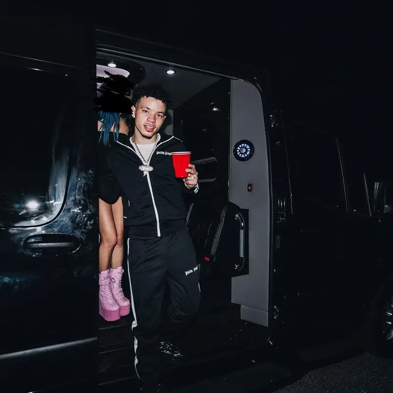 Lil Mosey outfit in Palm Angels and Balenciaga, 2021