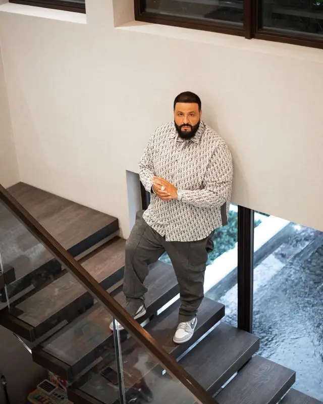 DJ Khaled outfit in Dior and Nike, 2021