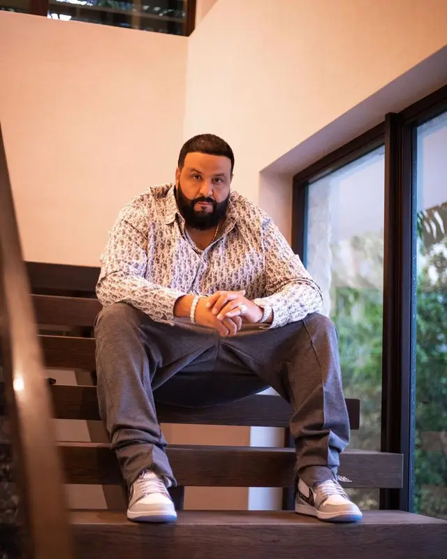 DJ Khaled outfit in Dior and Nike, 2021