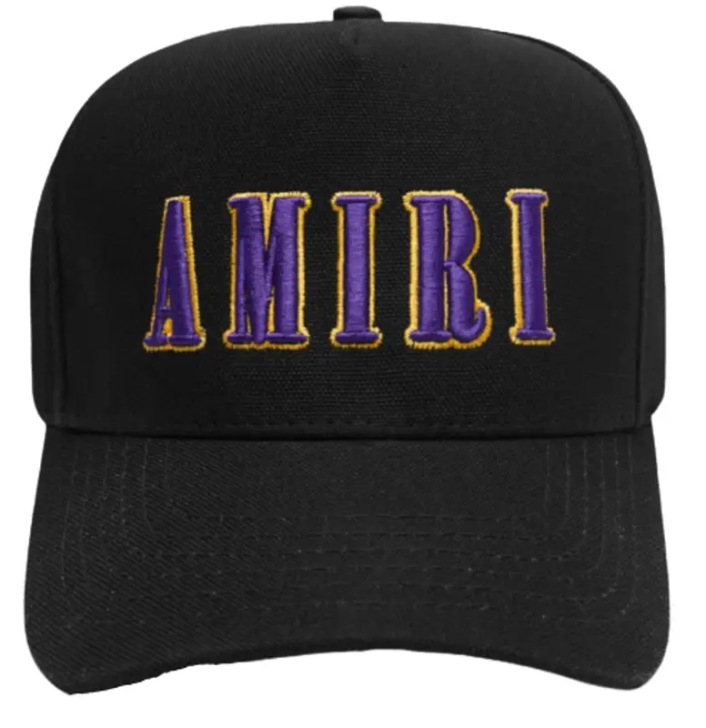 Gold Colors Logo Embroidery Cap 