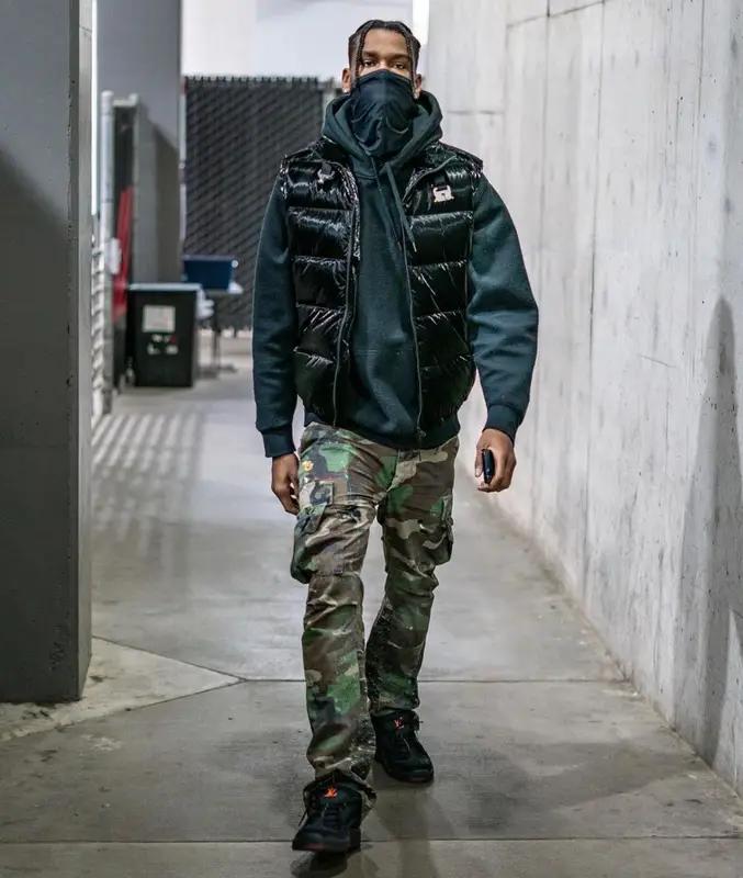 Shai outfit in Alyx, Gallery Dept., and Louis Vuitton, 2021