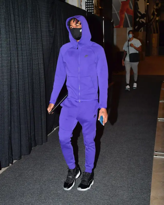 Ja Morant outfit in Nike and Jordan, 2021