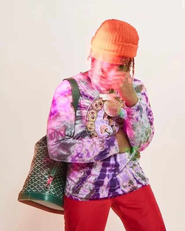 Don Toliver outfit in Vintage, Only NY, and Kanye West Merch, 2021