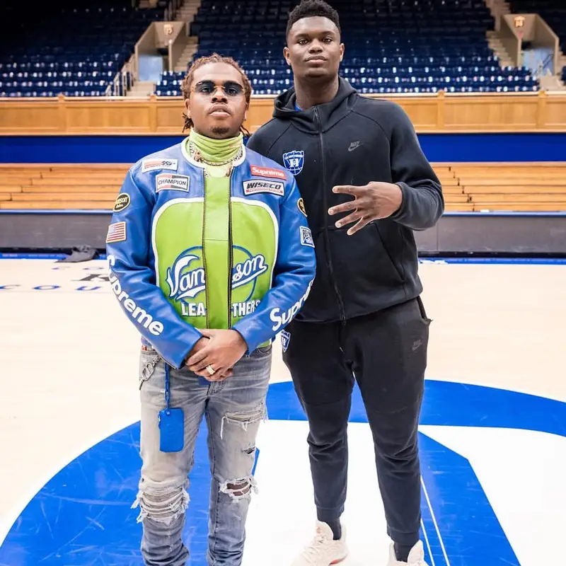 Gunna outfit in Supreme, Cartier, and Louis Vuitton, 2019