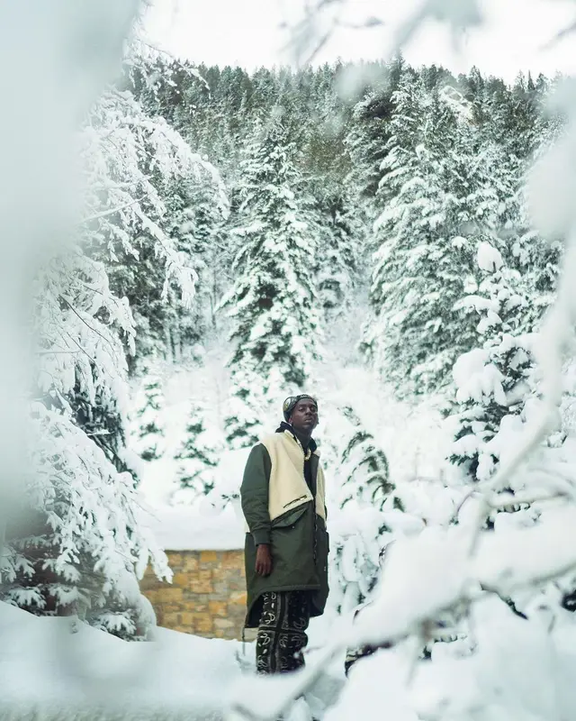 Young Dolph outfit in Givenchy, Amiri, and Moncler, 2021