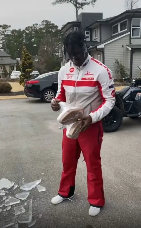 Lil Yachty outfit in Prada, Adidas, and Ivy Park, 2021