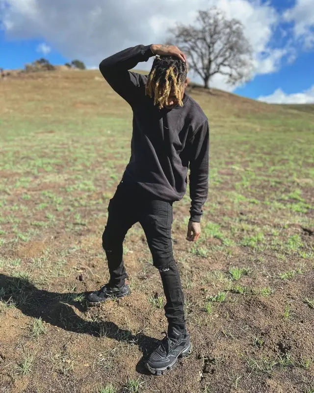 DDG outfit in BooHooMan, Rta, and Prada, 2021