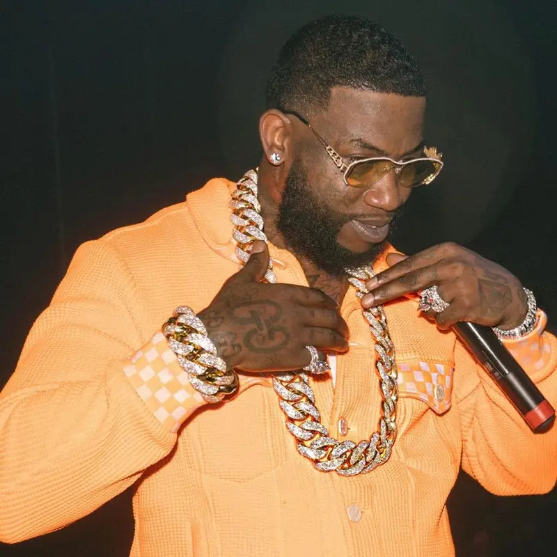 Gucci Mane outfit in Louis Vuitton, 2021