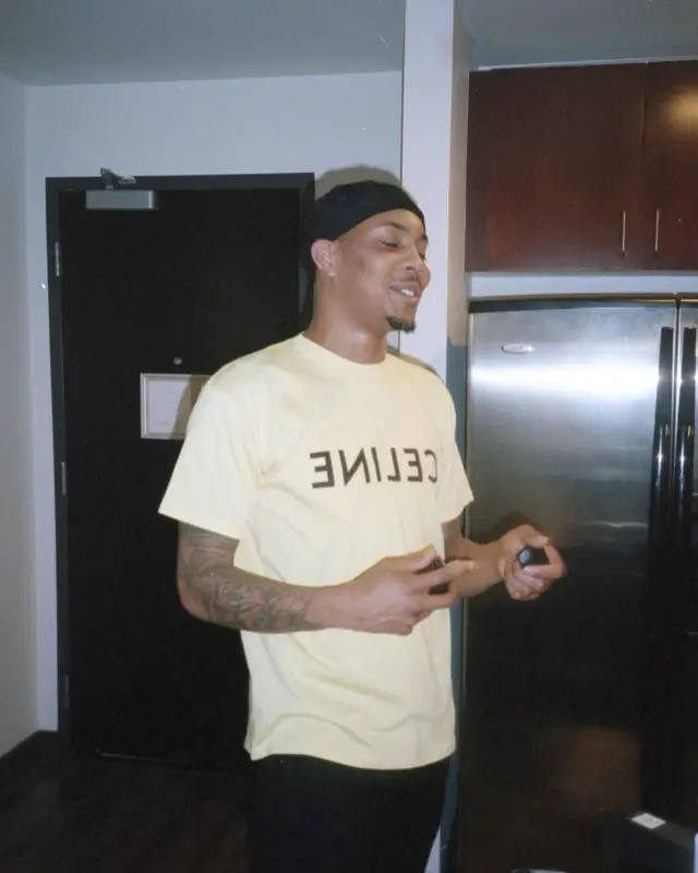 G Herbo outfit in 1017 Alyx 9SM, Celine, and Amiri, 2021