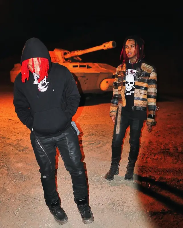 Lil Gnar outfit in Maison Margiela, Rick Owens, and H&M, 2021