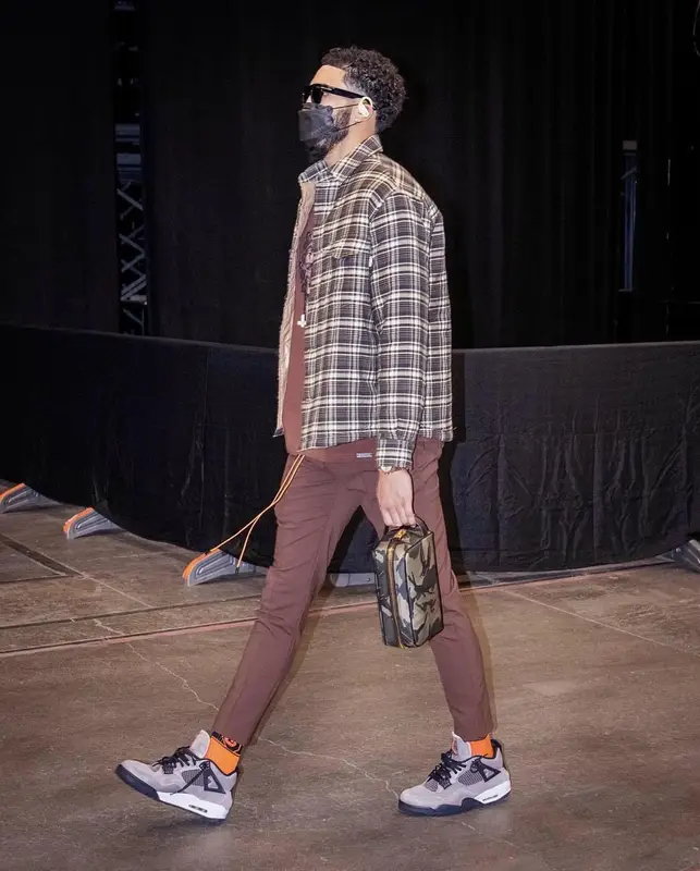 Jayson Tatum outfit in Marni, Christos, and Tom Ford, 2021