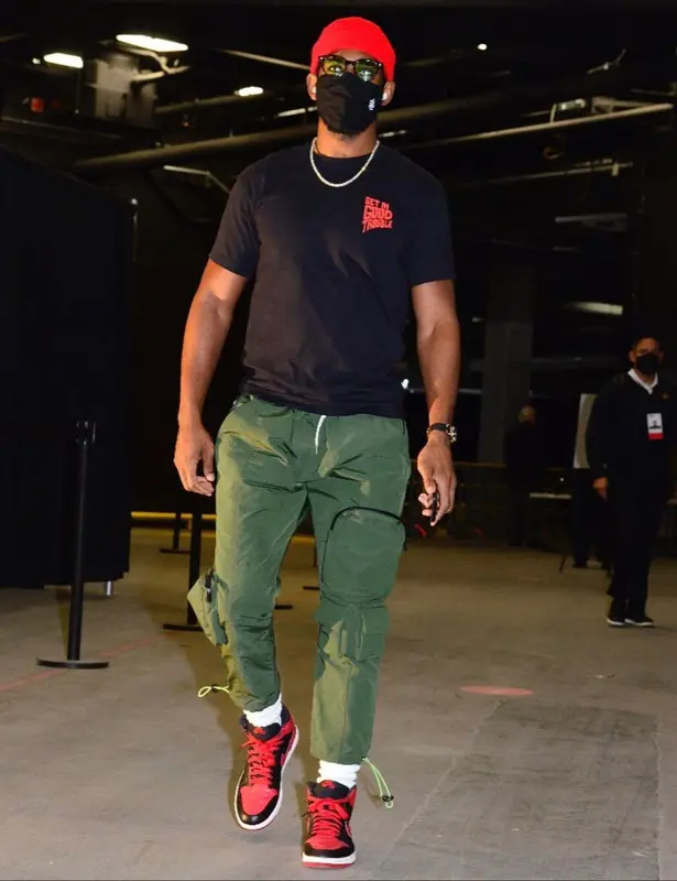 Chris Paul outfit in Say It Loud, John Geiger, and Nike, 2021