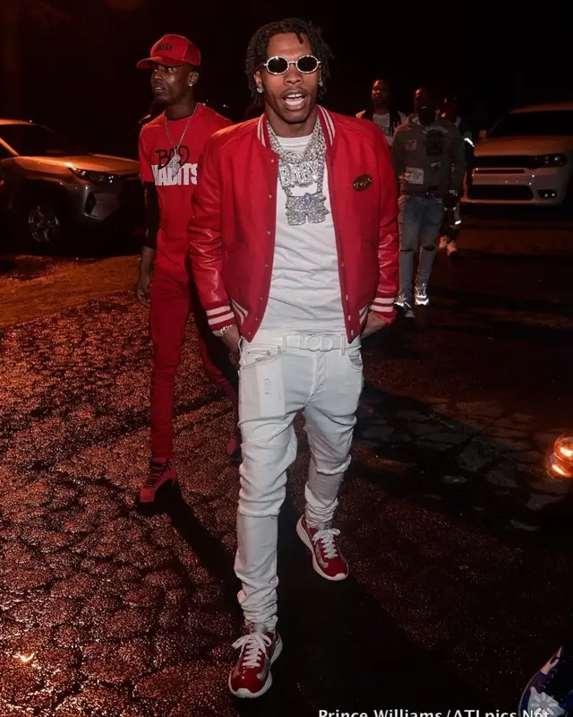 Lil Baby outfit in Gucci, Amiri, and Dior, 2021