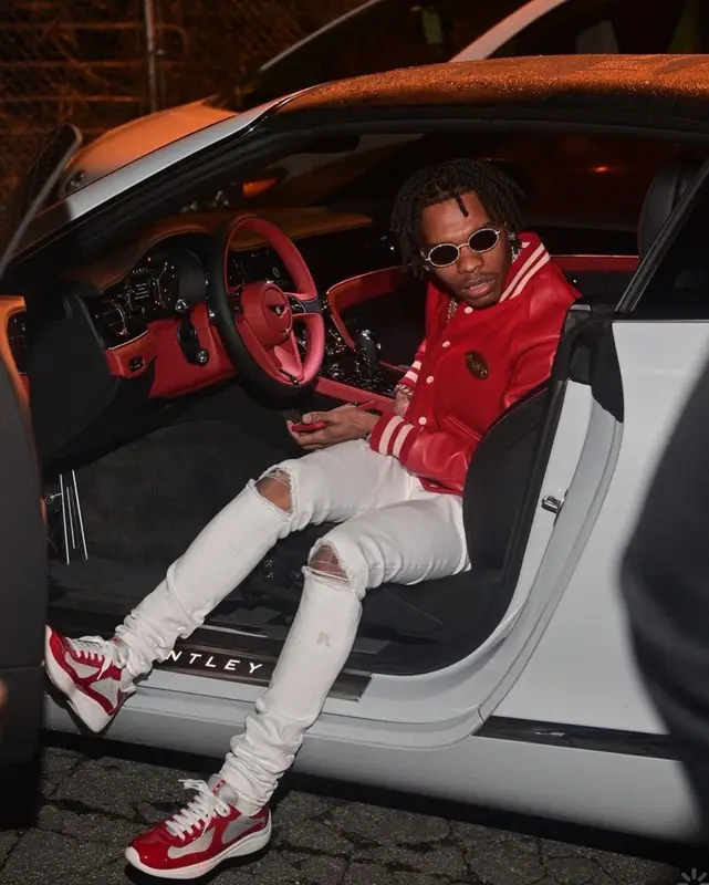 Lil Baby outfit in Gucci, Amiri, and Dior, 2021