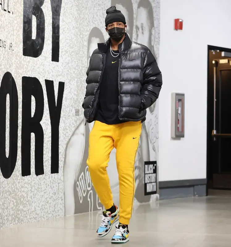 Tristan Thompson outfit in Nike and Drake Merch, 2021