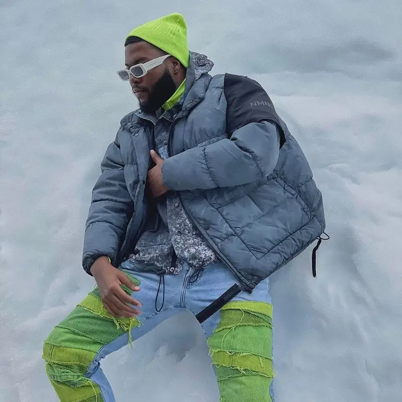 Khalid outfit in Nemen, Bonnie Clyde, and Prada, 2021