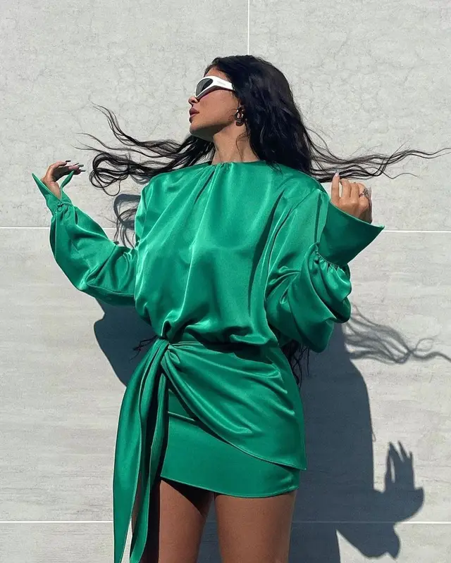 Kylie Jenner outfit in Bottega Veneta, Balenciaga, and The Attico, 2021