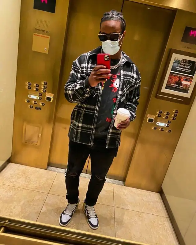 Todd Gurley outfit in Amiri, Nike, and Louis Vuitton, 2021