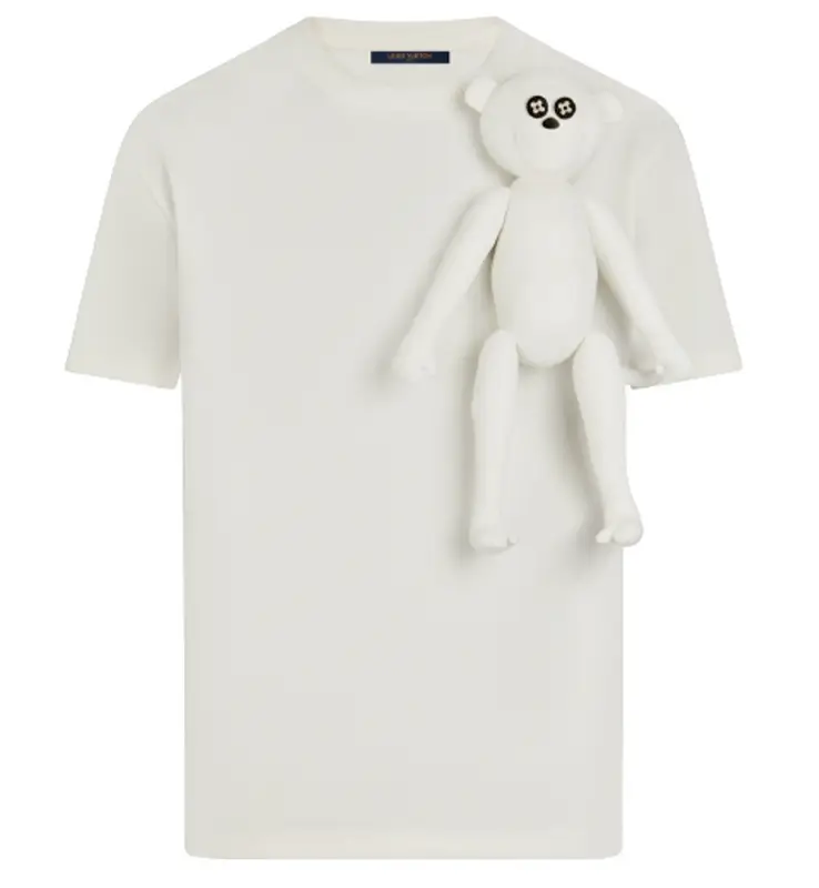 Louis Vuitton 3D Monkey Grey T-Shirt
