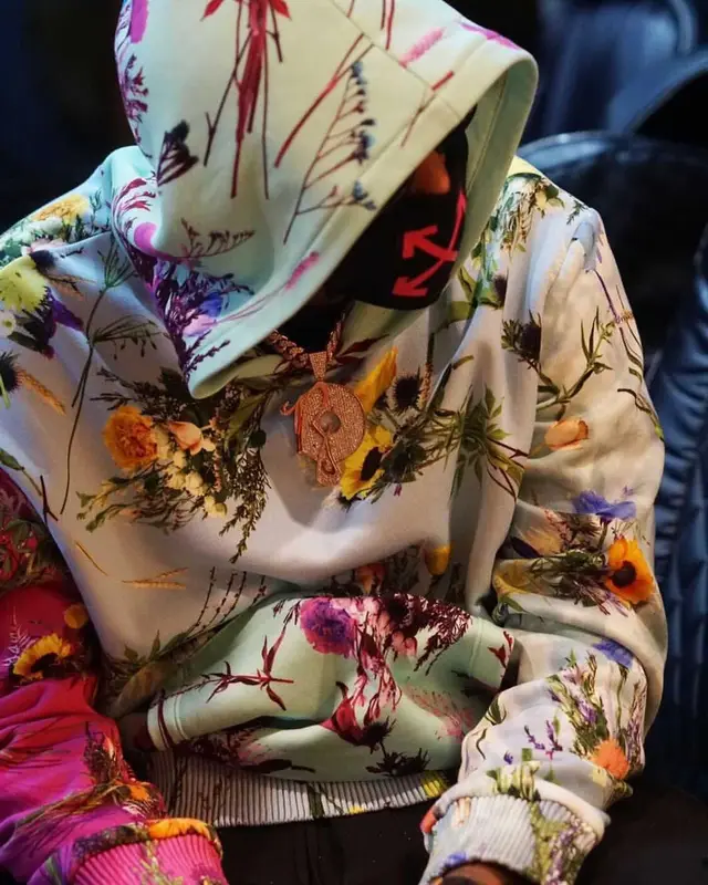Fabolous outfit in Amiri, Louis Vuitton, and Off-White, 2021