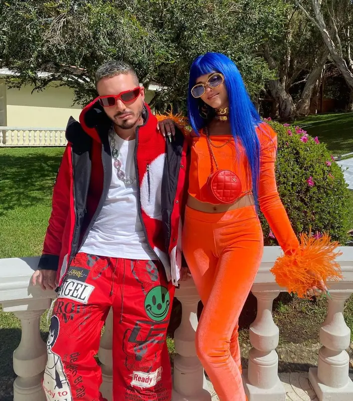 J Balvin outfit in Supreme, Balenciaga, and The North Face, 2021
