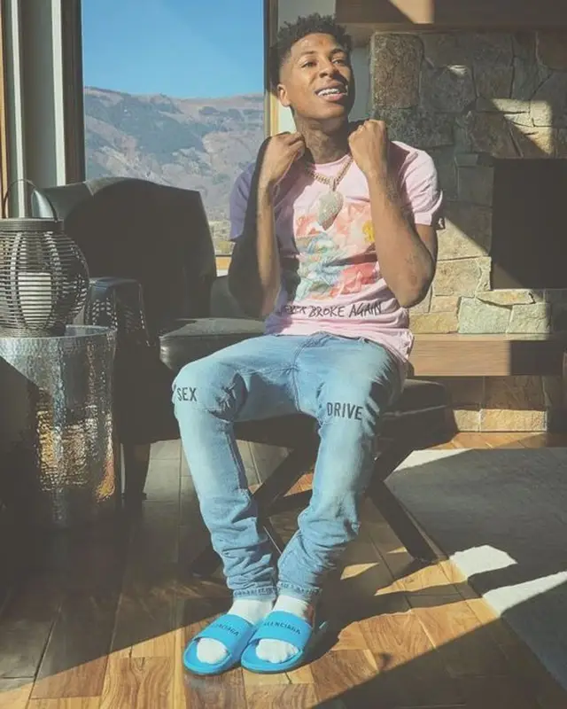 NBA YoungBoy outfit in Never Broke Again, Rta, and Balenciaga, 2020