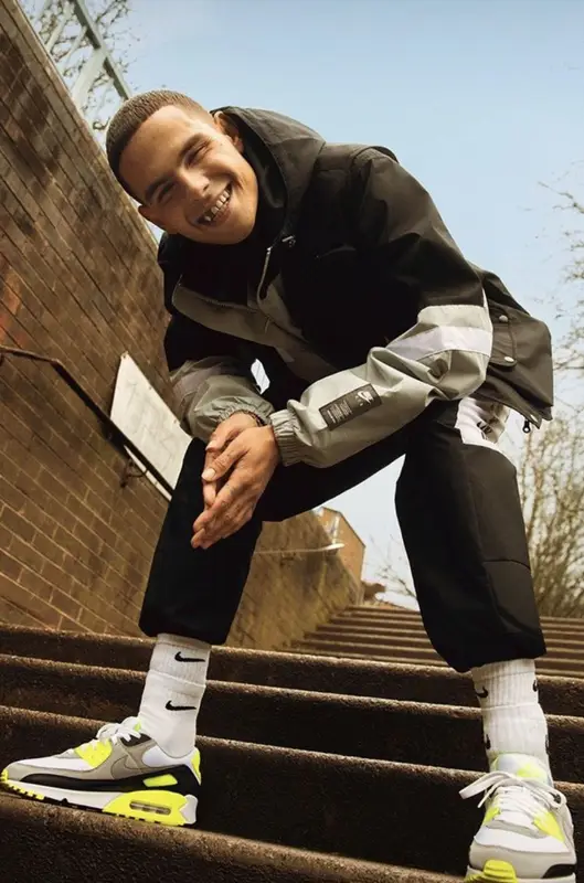 Slowthai outfit in Nike, 2021